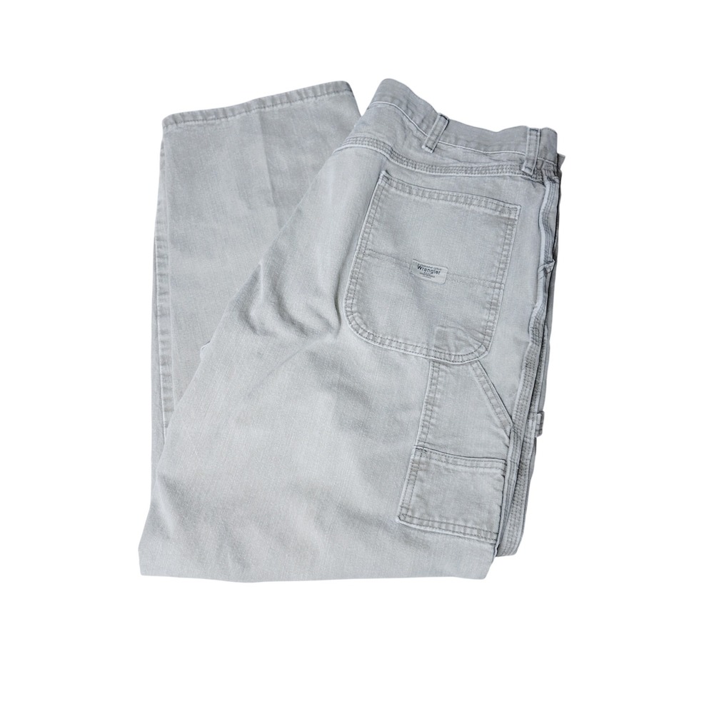 Wrangler Authentic Issue Carpenter Jeans Mens 40x30 Tan Khaki Denim 94LSWTM